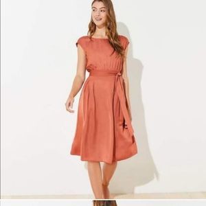 Lovely, flattering auburn dress from Loft